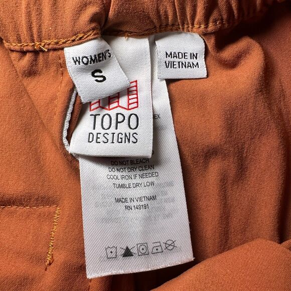 Topo Designs River Shorts Womens Small High Waisted Hiking Outdoor Nylon Brown - Picture 5 of 8